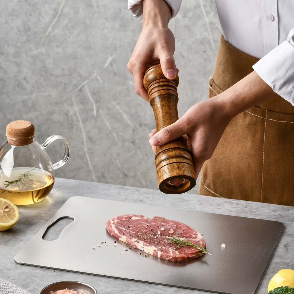 PureCut — Titanium Cutting Board
